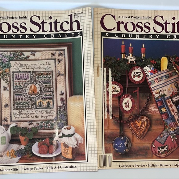 Vintage Lot of Cross Stitch & Country Crafts Magazines 87’-92' Better Homes - Picture 2 of 5